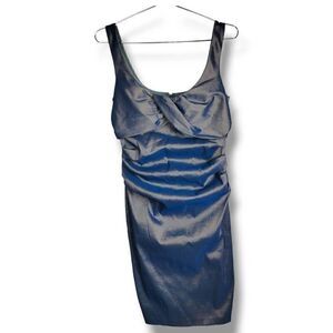 VTG Maggie L Dress‎ Sz 6 Bodycon Iridescent 60s Sheath Glamour Sexy Princesscore